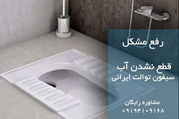 سیفون توالت سالم و بدون نشتی